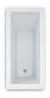 Bañera Bäden Recta De 170cm X 78cm X 41cm Color Blanca