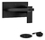 Griferia Fv Lavatorio Pared New Dominic 206/85n Ng Negro