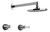 Griferia Fv Ducha Sin Transferencia Margot Lever 109/62