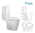 Inodoro Largo + Deposito Apoyo + Tapa + Bidet Ferrum Marina - Broncesur