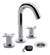 Grifería De Baño Fv Alerce 0207/d7 Color Cromo Y Acabado Cromado