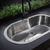 Pileta Cocina Johnson Curve Si77 A Bacha Oval Acero Color Plateado - Broncesur