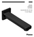 Griferia Lavatorio Pared Hydros Piazza Level 21203ne Negro - comprar online