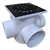 Pileta De Patio 3 Entradas 110/63mm Pvc 3,2 Reja 20x20 Ovcam