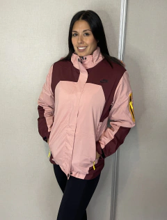 Campera de Dama 2 en 1 - (Rosa/Bordo) en internet