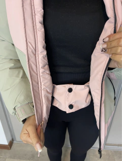 Campera de Dama con Trampa para la Nieve (Natural/Negro) - indumentaria diamante