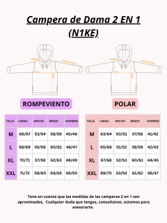 Imagen de Campera de Dama 2 en 1 - (Rosa/Bordo)