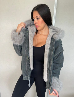 Campera Denim con Piel desmontable en internet