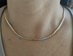Colar Três Tons de Ouro – Rose, Ródio e Ouro 18k - comprar online