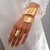 Conjunto de 2 Pulseras Personalizadas con Anillos Abiertos de Cara Ancha y Geometría en internet