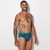 Cueca Slip Microfibra Lisa Elástico Bordado (LBR7542)