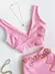 Imagem do Conjunto Feminino em Anarruga Saia Curta e Cropped Decotado Crislane Ref. 1163 (