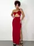 Conjunto Feminino em Suplex Saia Longa e Cropped Transpassado Cristiana Ref. 134 - comprar online