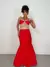 Conjunto Feminino em Viscolinho Saia Longa e Cropped Amarração Flavia Ref. 129 - Essência Wear - A moda do seu jeito