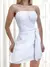 Vestido Feminino Curto em Duna sem Alça Transpassado Ingrid Ref. 1308 na internet