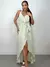 Vestido Feminino Longo de Alça Transpassado Estampado Mirian Ref. 1299
