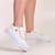 Tenis New Acess Fem. Plataf. 813 Branco Neve - Essência Wear - A moda do seu jeito