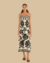 Vestido Cropped Floral Arabesque