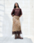 Saia Midi Jacquard Estampada Open