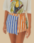 Short Saia Sarja Mistura De Listra Farm - comprar online
