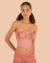 Top Franzido Romance Flor Localizado Farm - SABOR DA MODA BOUTIQUE
