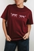 Camiseta Básica Bordo estampa Onça - comprar online