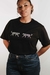 Camiseta Básica Preta estampa Onça - comprar online