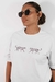 Camiseta Oversized Branca estampa Onça - comprar online