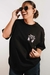 Camiseta Oversized Preta estampa Tereré & Pôr do sol - comprar online
