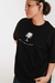 Camiseta Oversized Preta estampa entre o verde e o silêncio - comprar online