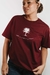 Camiseta Básica Bordô estampa entre o verde e o silêncio - comprar online