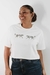 Cropped Off-white estampa Onça - comprar online