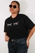 Cropped Preto estampa Onça - comprar online