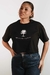 Cropped Preto estampa entre o verde e o silêncio - comprar online
