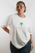 Camiseta Oversized Off-white estampa Entre o verde e o silêncio na internet
