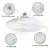 Ventiladores de teto com controle remoto e luz ventilador de lâmpada led e27 co