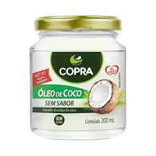 Óleo de Coco Copra sem Sabor Vidro 200ml