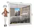 Espresso Móveis Guarda Roupa Casal 3 Portas Com Espelho Porto Premium Cor Branco - comprar online