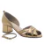 Peep Toe Média Couro Sena Bronze - comprar online