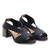 Sandália Salto Médio Neoprene Nuage Preta - comprar online