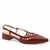 Scarpin Salto Baixo Couro Mende Terracota - comprar online