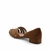 Peep Toe Baixa Couro Nobuck Lagrasse Carmel - loja online