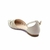 Sapatilha Bico Fino Couro Eze Off White - loja online