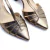 Scarpin Couro Fayence Prata Velho - loja online