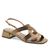 Sandália Couro Salto Baixo France Bronze - comprar online