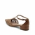 Scarpin salto baixo couro Amiens Whisky - loja online