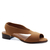 Sandália Salto Baixo Neoprene Nuage Conhaque