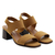 Sandália Salto Médio Neoprene Douceur Caramelo - comprar online