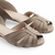 Peep Toe Baixa Couro Nobuck Lagrasse Taupe na internet