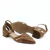 Scarpin salto baixo couro Le Mans Whisky